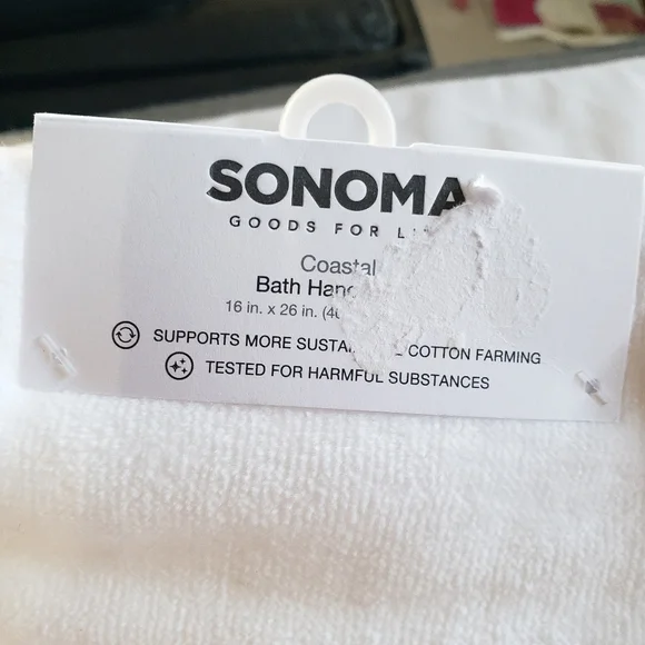 Sonoma Flamingo Embroidered Bathroom Hand Towel - Picture 4 of 6